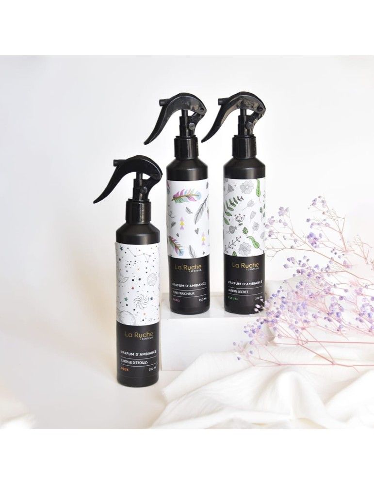 Parfum d’ambiance et linge hypoallergénique - Caresse d'Etoiles Parfum d’ambiance et linge hypoallergénique - Caresse d'Etoiles