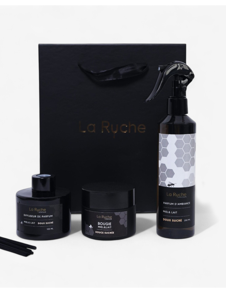 Coffret carré Maison - Doux sucré 'Miel et Lait' Coffret carré Maison - Doux sucré 'Miel et Lait'
