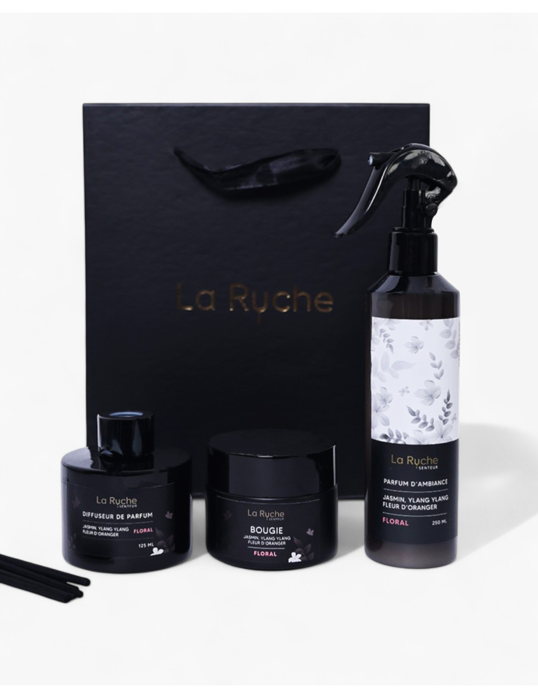 Coffret carré Maison - Florale Jasmin Coffret carré Maison - Florale Jasmin