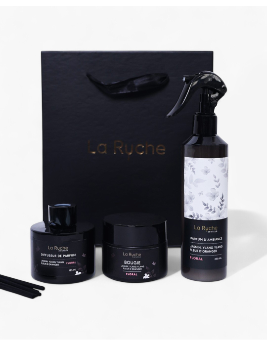 Coffret carré Maison - Florale Jasmin