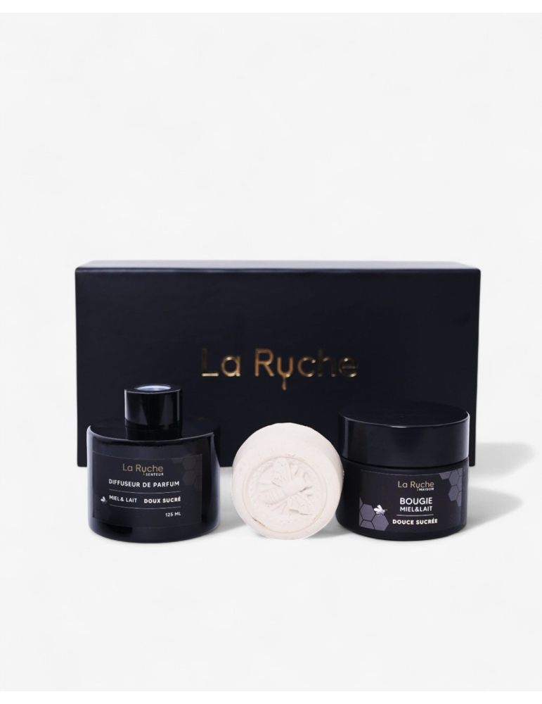 Coffret rectangulaire Maison - Doux sucré Miel et Lait Coffret rectangulaire Maison - Doux sucré Miel et Lait